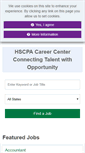 Mobile Screenshot of hscpa.careerbank.com