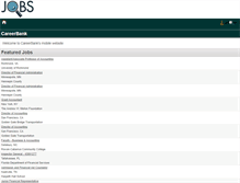 Tablet Screenshot of careerbank.com