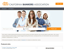Tablet Screenshot of calbankers.careerbank.com